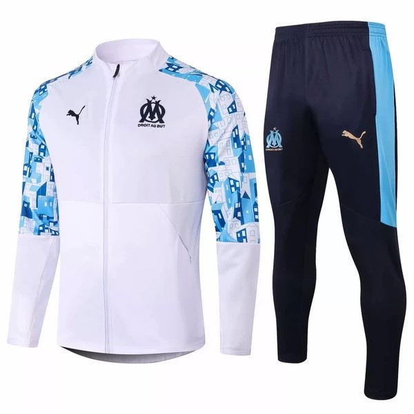 Trainingsanzug Marseille 2020-21 Blau Weiß